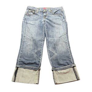 The Limited Drew Jeans Women's Size 6 Low Rise Wide‎ Cuffed Capri **Read**